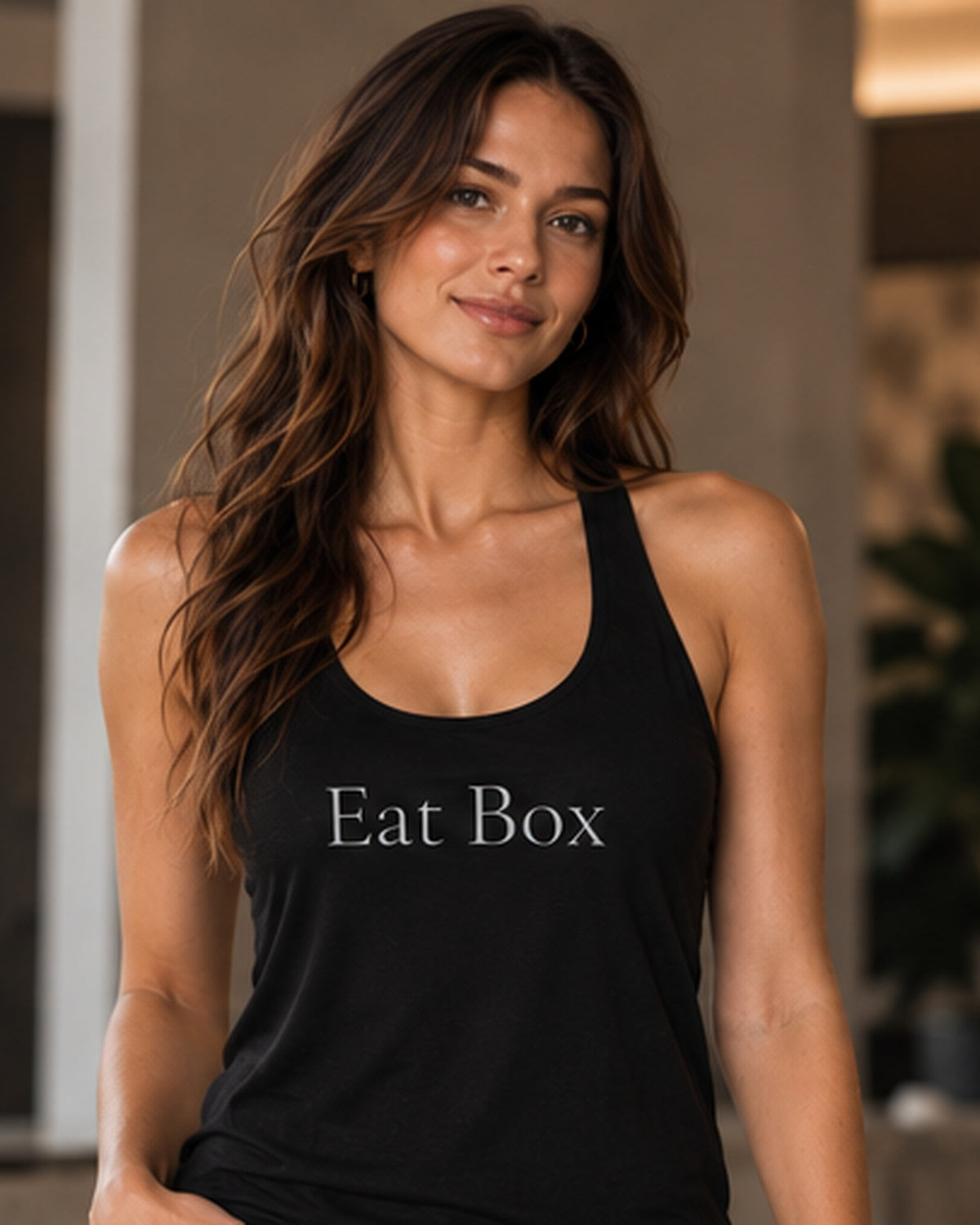 Women’s fitted racerback tank top