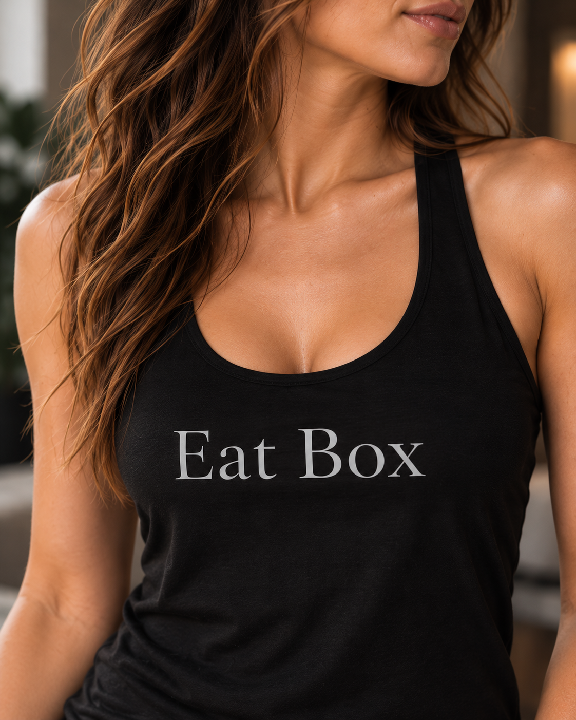Women’s fitted racerback tank top