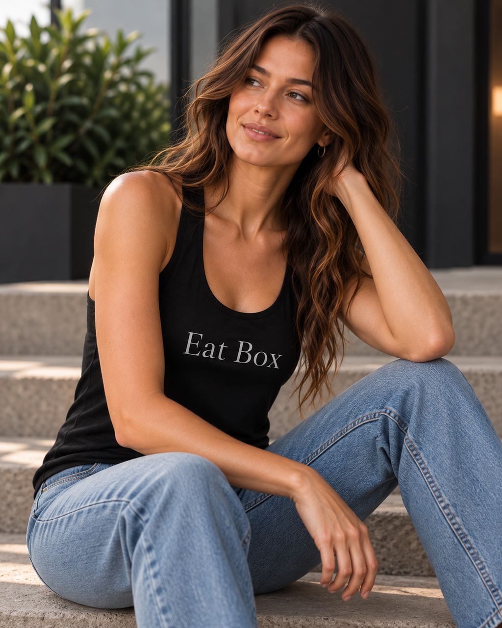 Women’s fitted racerback tank top